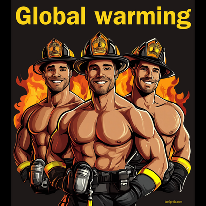 T-shirt Gay Sexy "GLOBAL WARMING"