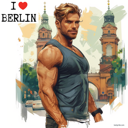 T-shirt Gay City "I LOVE BERLIN" N°1