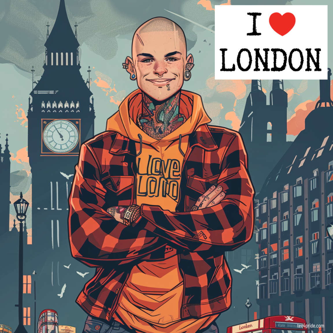 T-shirt Gay City "I LOVE LONDON" N°2