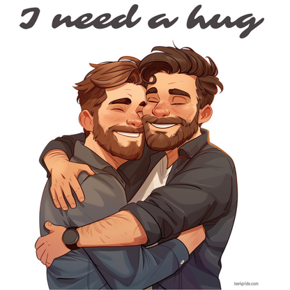 T-shirt LGBT "I NEED A HUG"