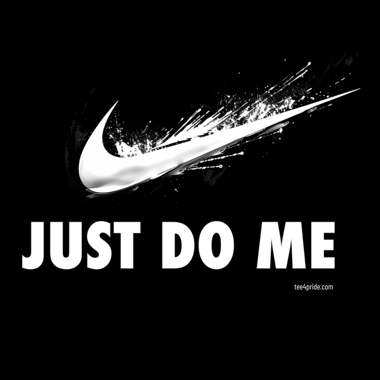 T-shirt LGBT "JUST DO ME" (Lettres blanches)