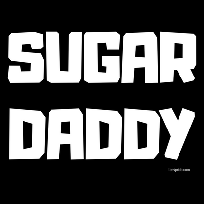 T-shirt Gay "SUGAR DADDY" (Lettres blanches)