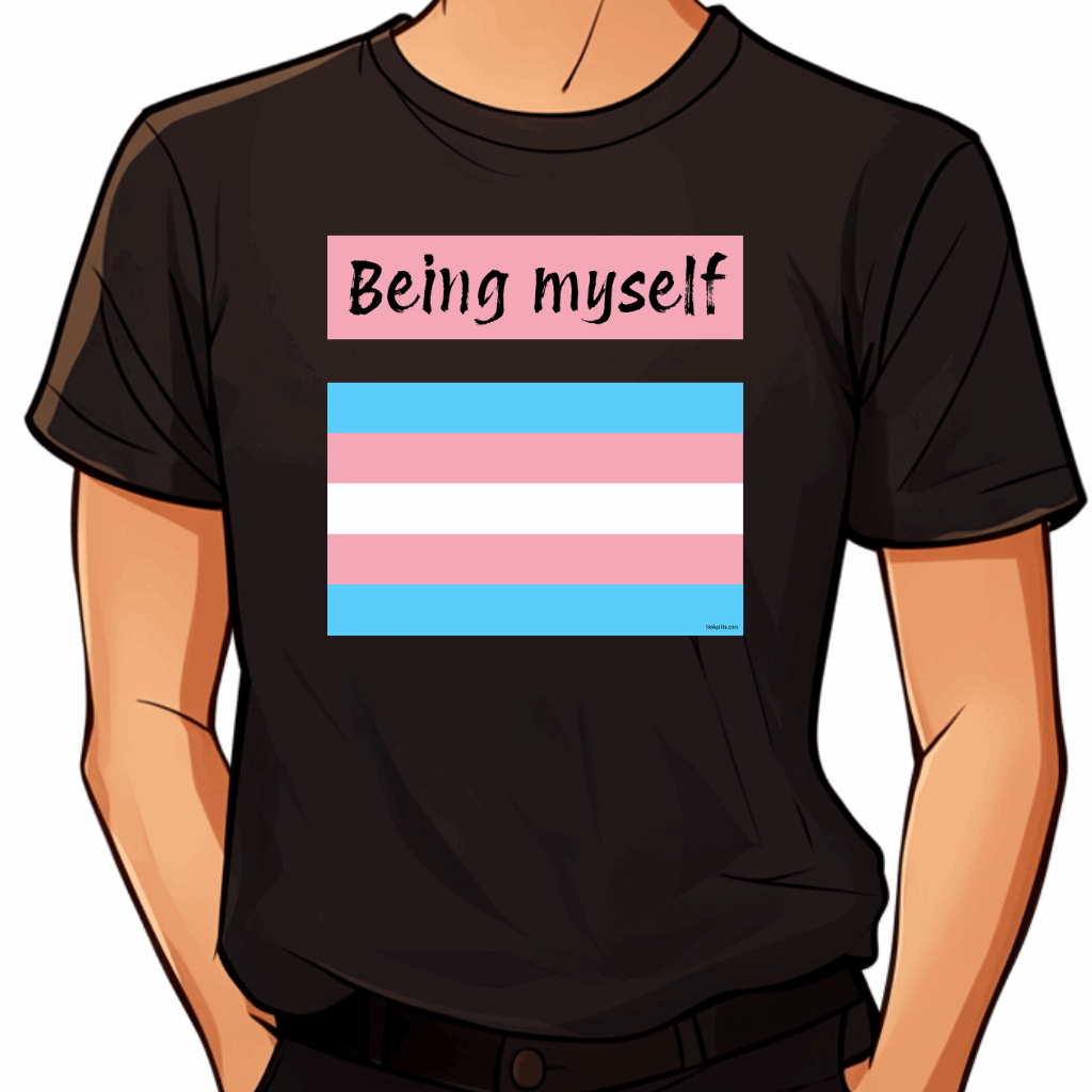 T-shirt Drapeau transgenre