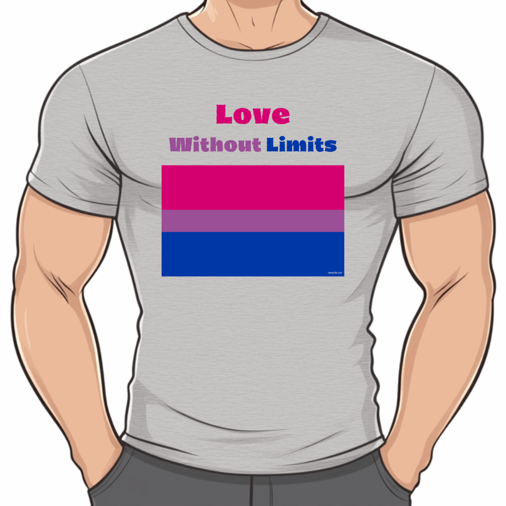 T shirt drapeau bisexuel