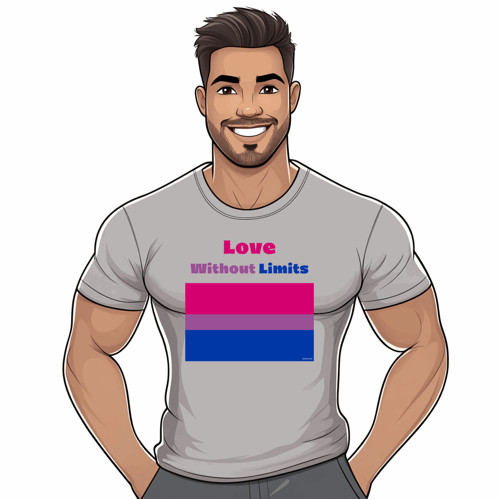 T shirt drapeau lgbt bisexuel