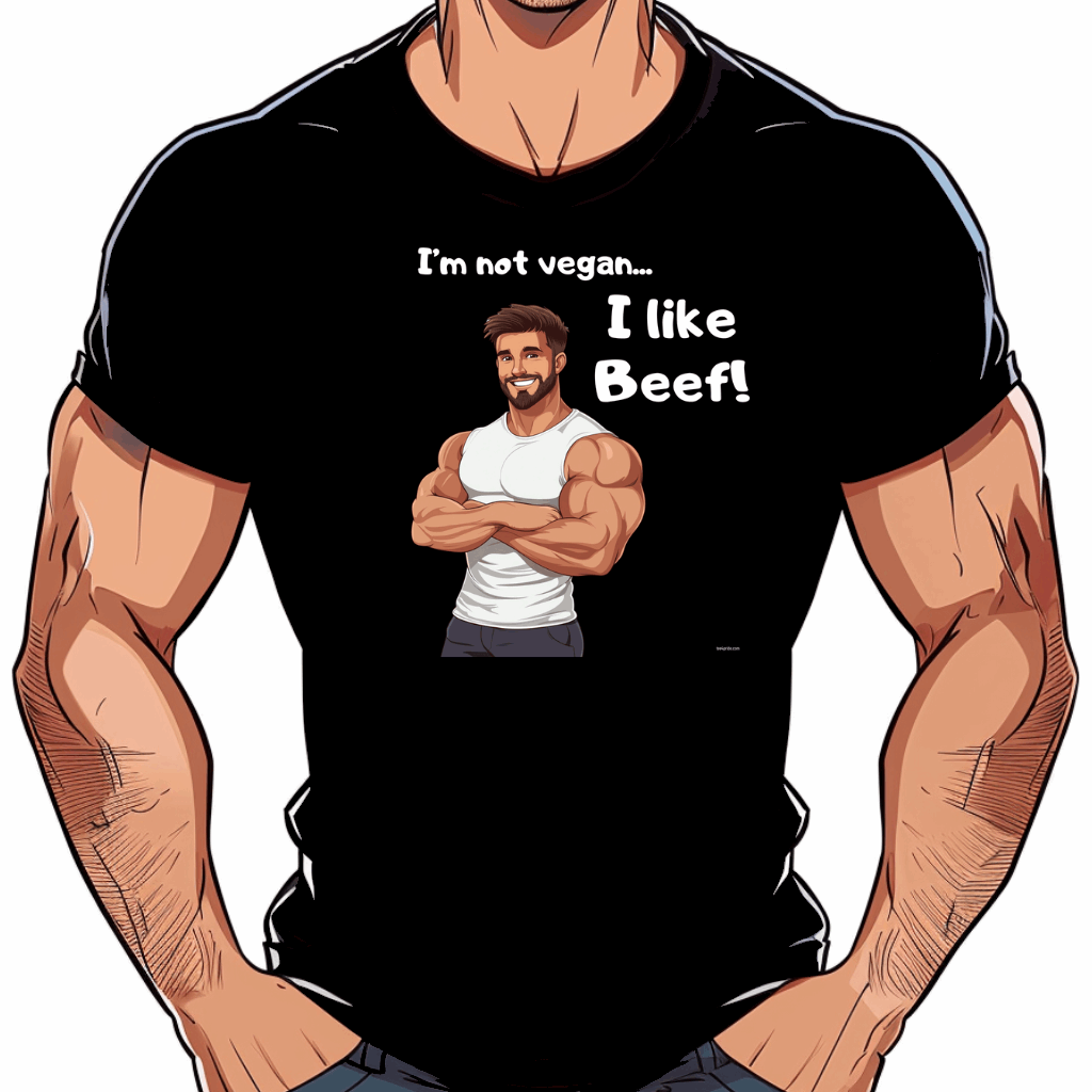 T shirt sexy gay I'm not vegan