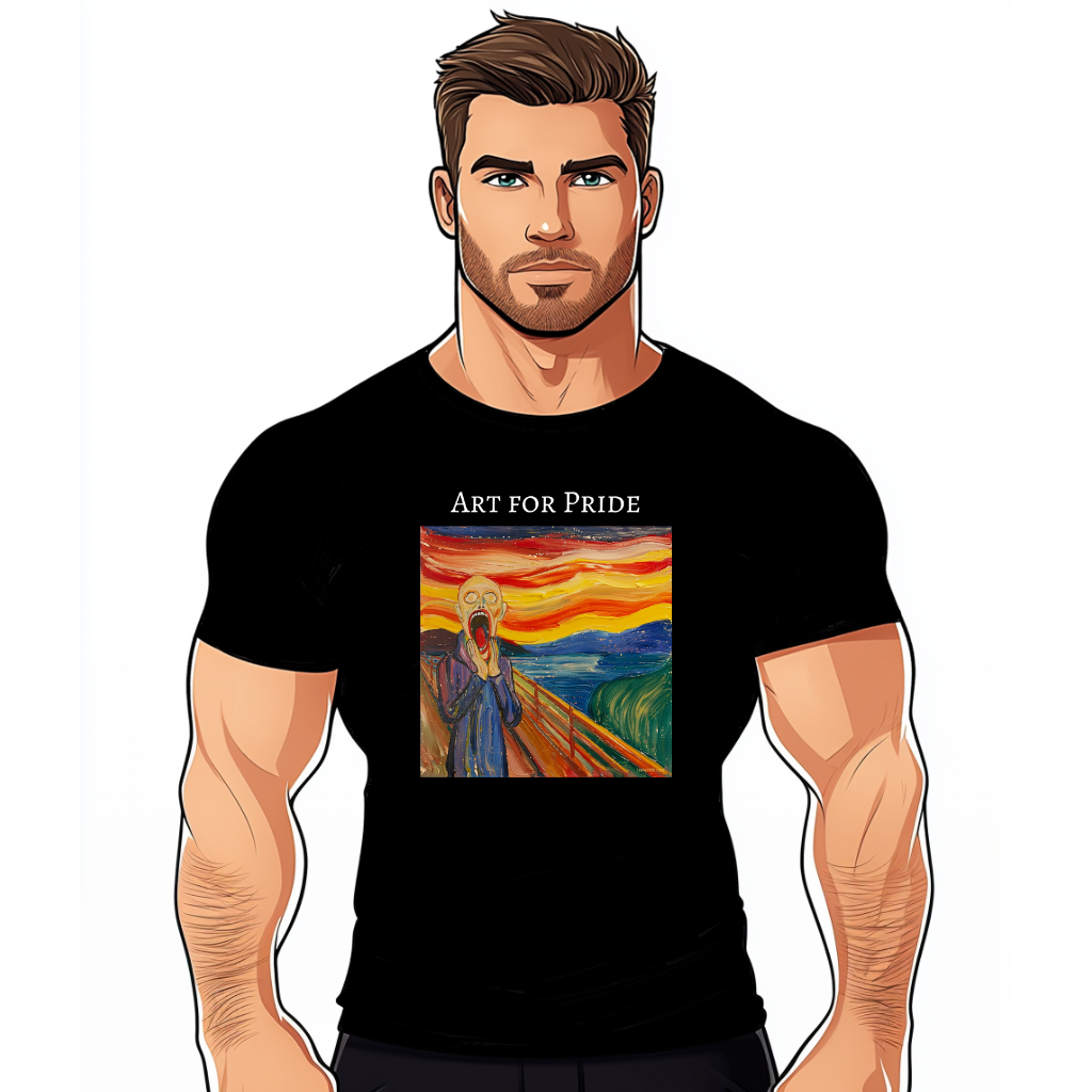 T-shirt Edvard Munch Gay Art