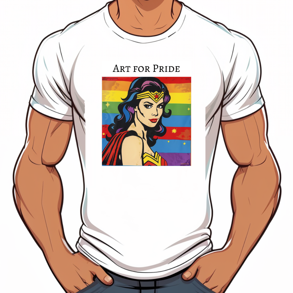 T-shirt Roy Lichtenstein Lgbt Art Wonder Woman