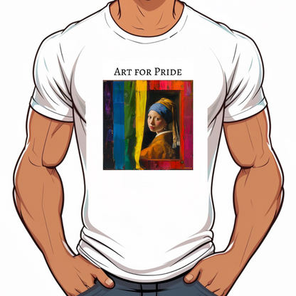 T shirt Vermeer Jeune Fille Perle Lgbt Art
