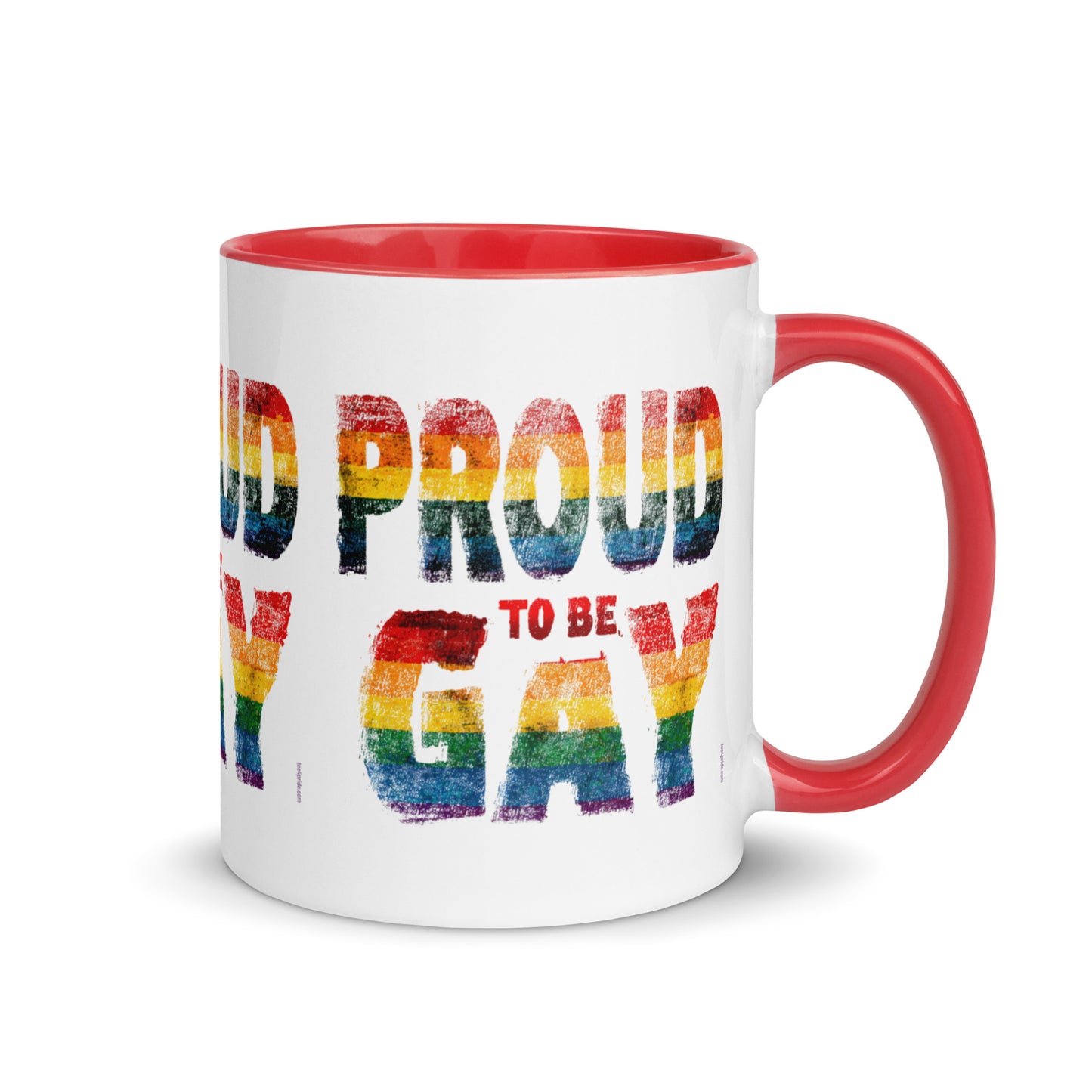mug fier d etre gay rouge