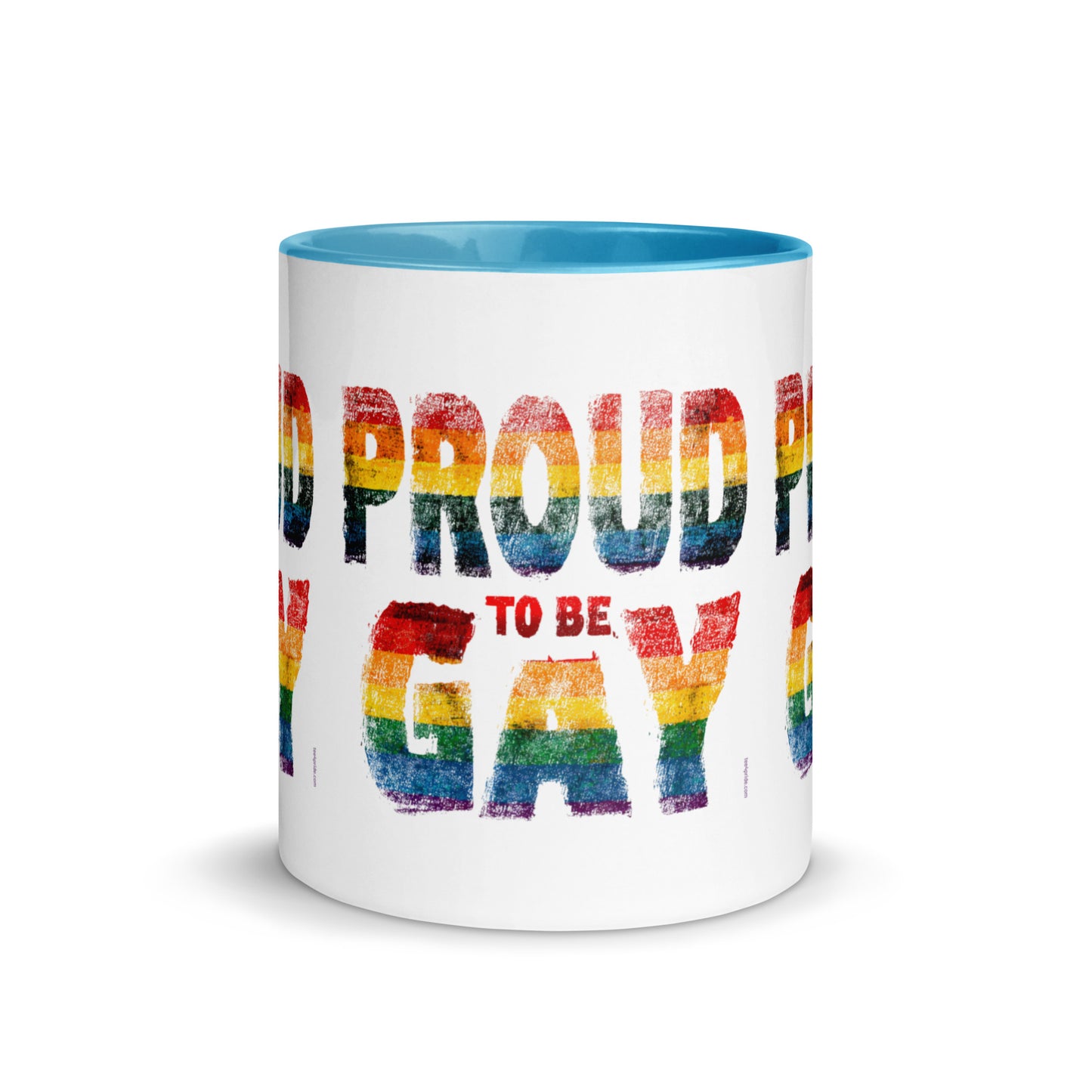 mug lgbt fier d etre gay bleu