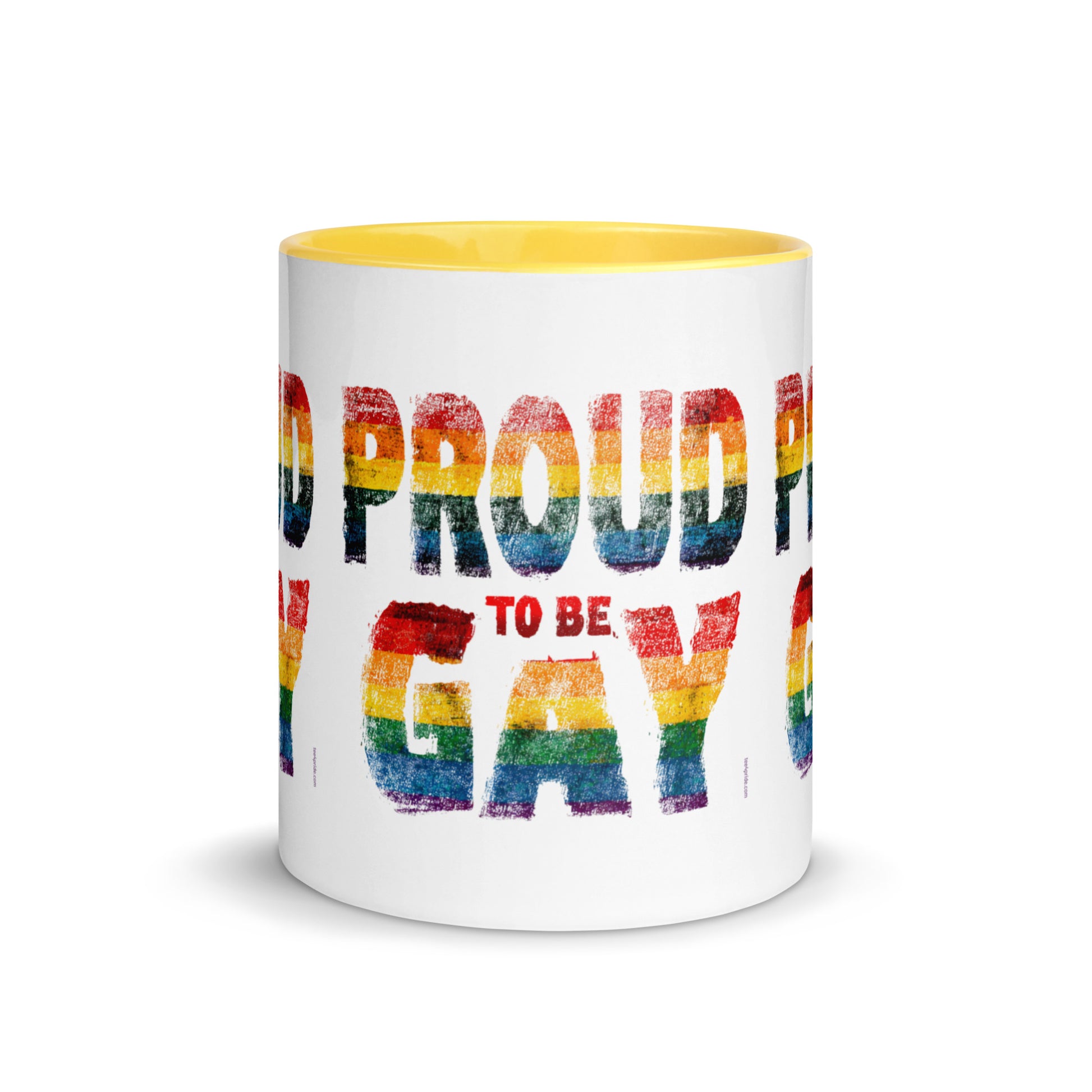 mug lgbt fier d etre gay jaune