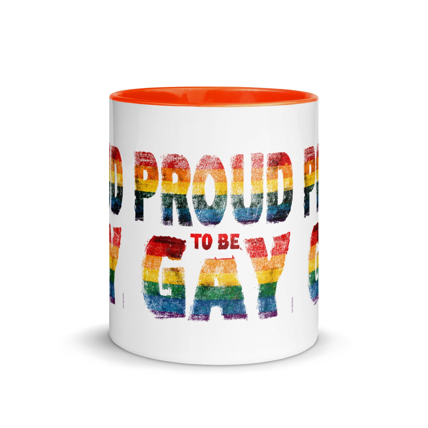 mug lgbt fier d etre gay orange