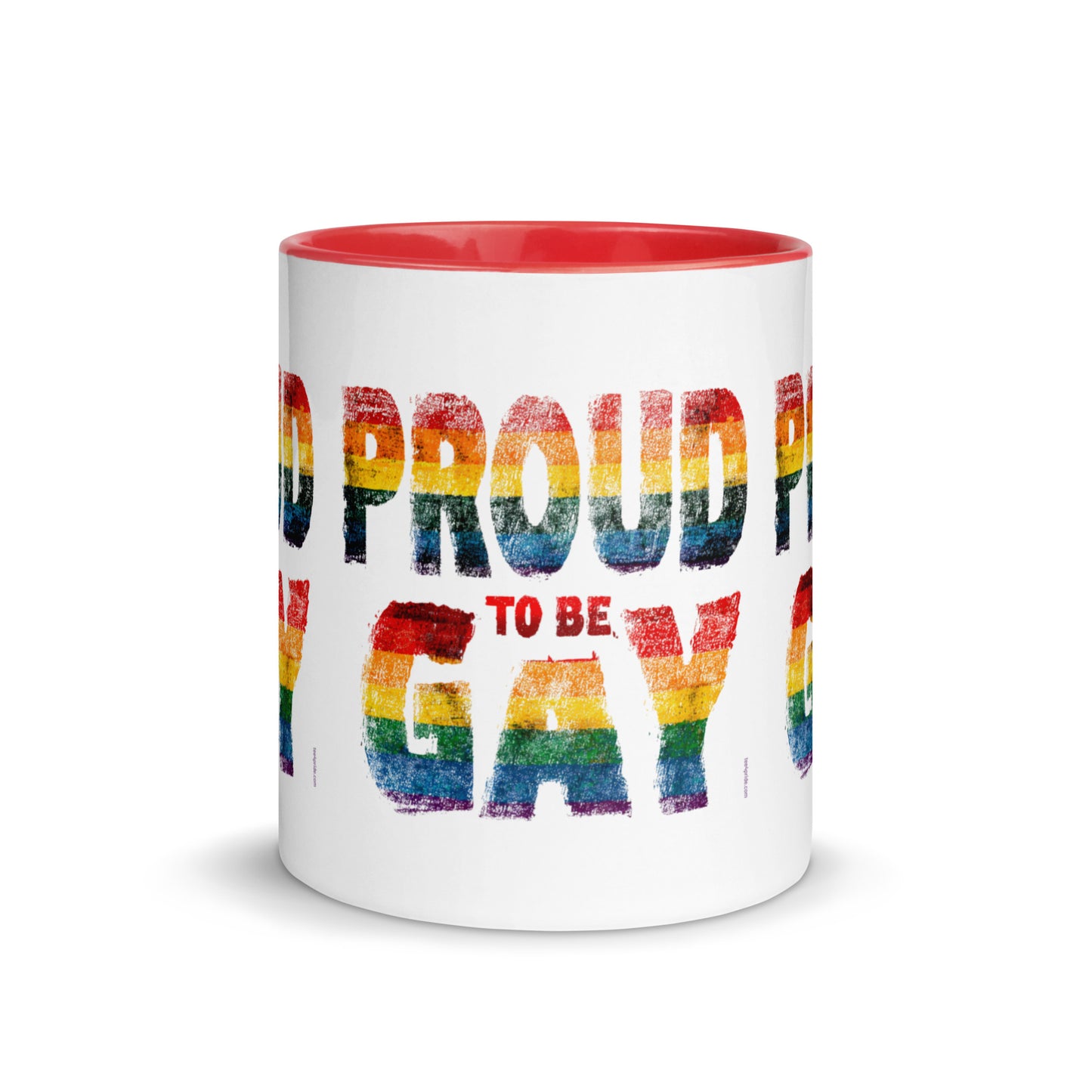 mug lgbt fier d etre gay rouge