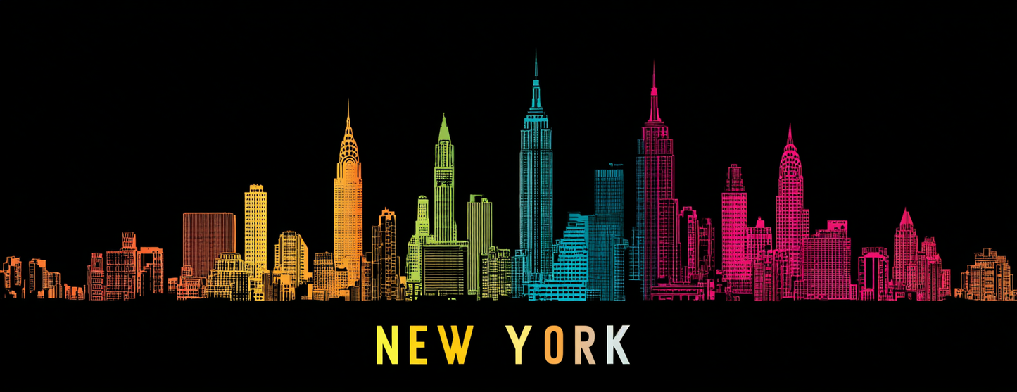 Tasse Mug Design "NEW YORK" - Noir