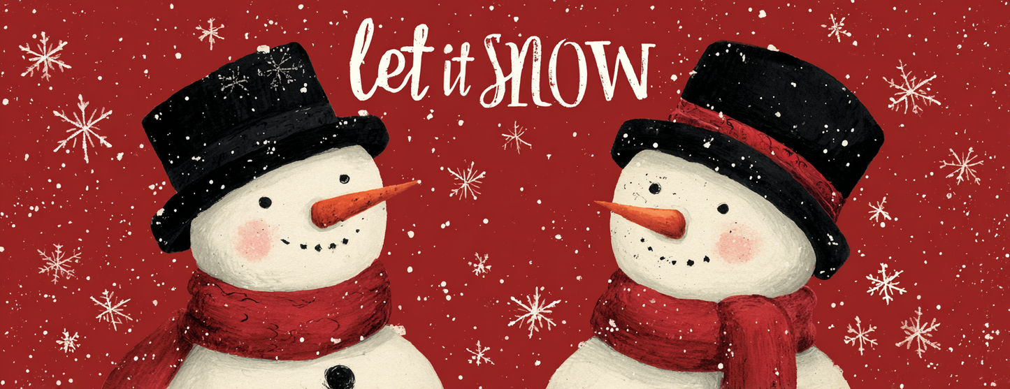 Tasse Mug Noël "LET IT SNOW" - Noir