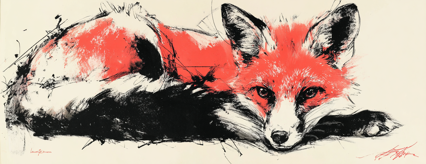 Tasse Mug Original "RED FOX" - Blanc / Noir ou Orange