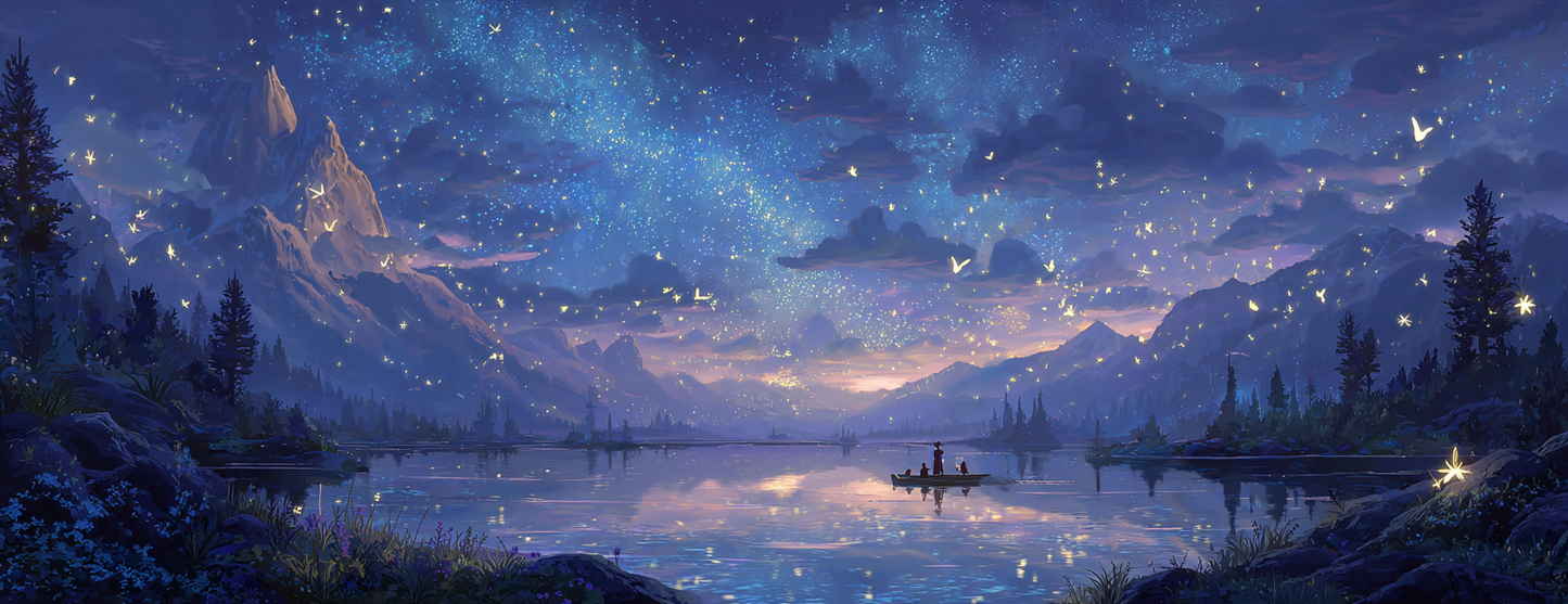 Tasse Mug Design "PURPLE LAKE" - Noir