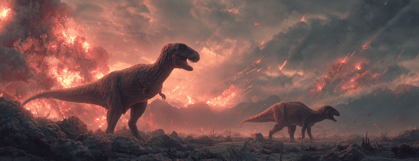 Tasse Mug Original "L'EXTINCTION DES DINOSAURES" - Noir