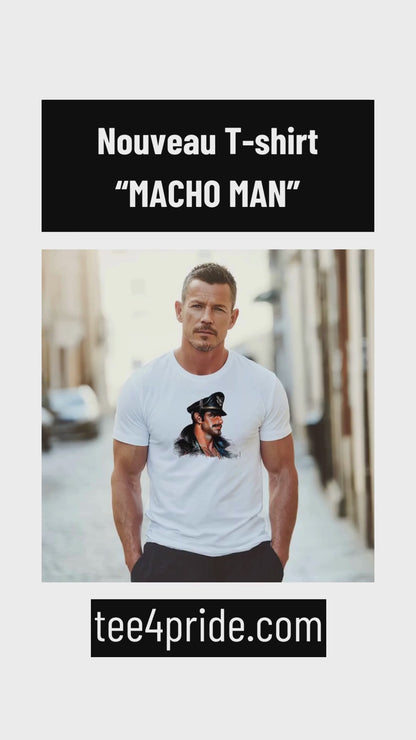 t-shirt gay macho man