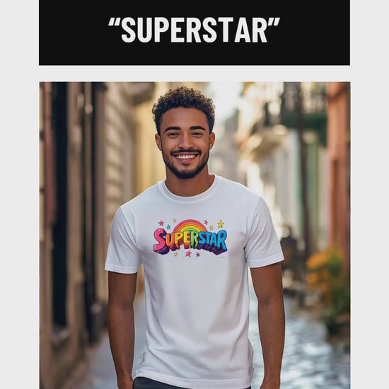 t-shirt lgbt homme superstar