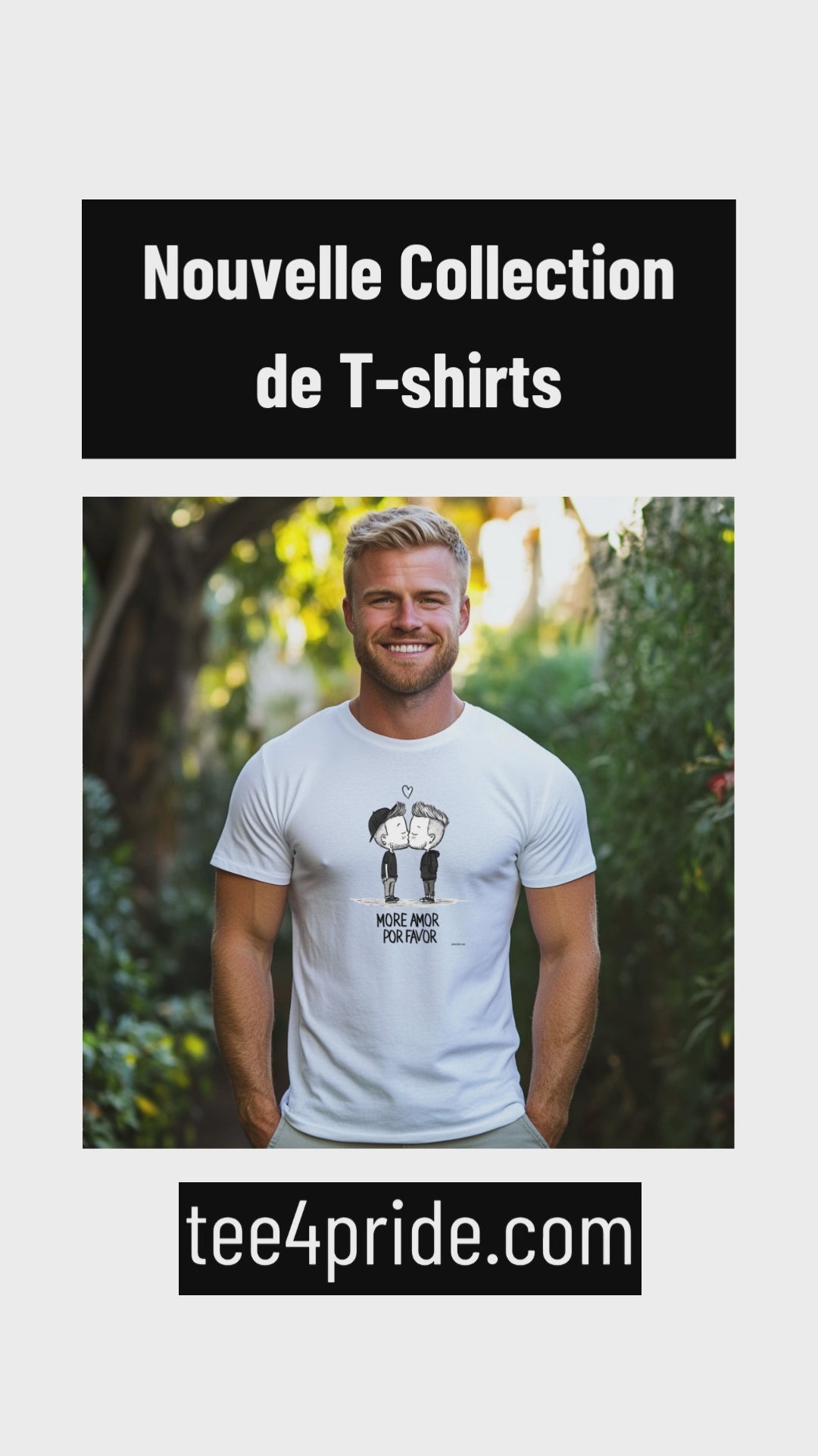 Tshirt gay more amor por favor