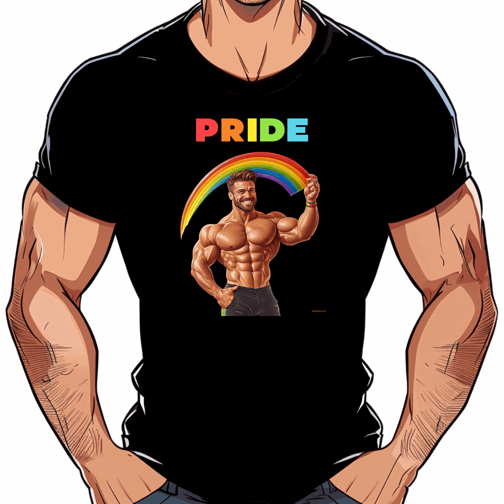 t-shirt arc en ciel gay