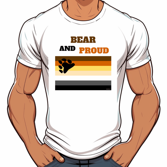 t shirt drapeau bear