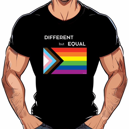 T-shirt Sport LGBTQ Arc-en-Ciel Homme - Imprimé Fierté, Col Rond Manches Courtes, Coton Confort, Idéal Quotidien & Événements