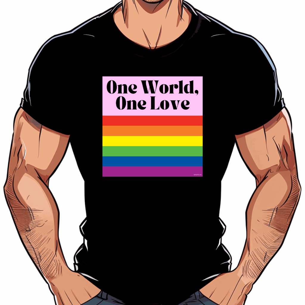 t shirt drapeau lgbt