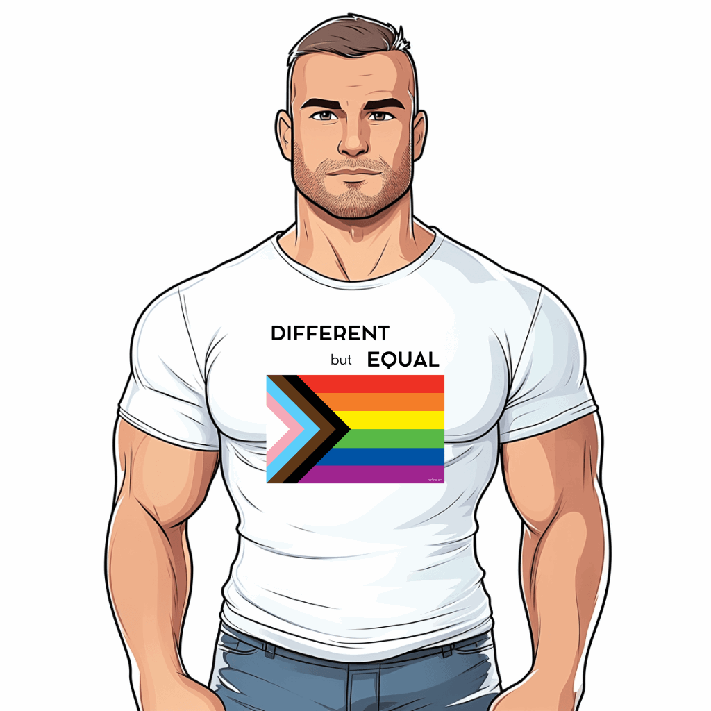 t shirt gay Drapeau Lgbtqia+