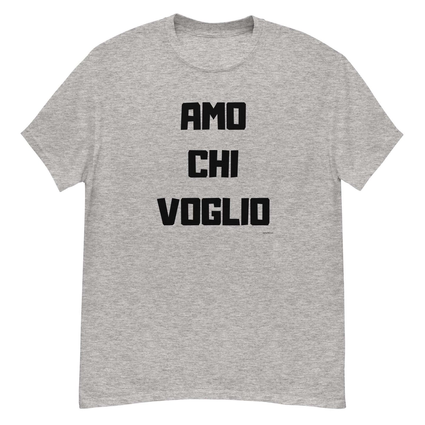 t-shirt gay j aime qui je veux en italien