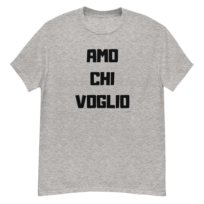 t-shirt gay j aime qui je veux en italien