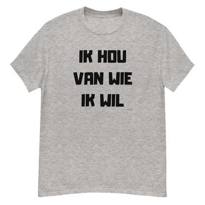 t-shirt gay j aime qui je veux en neerlandais