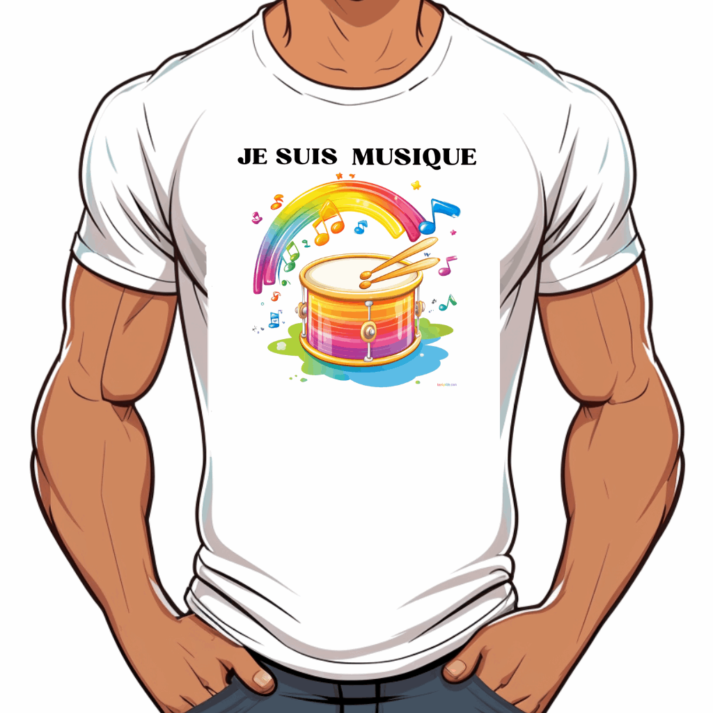 t-shirt je suis musique