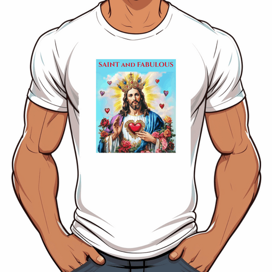 t-shirt lgbt homme jesus