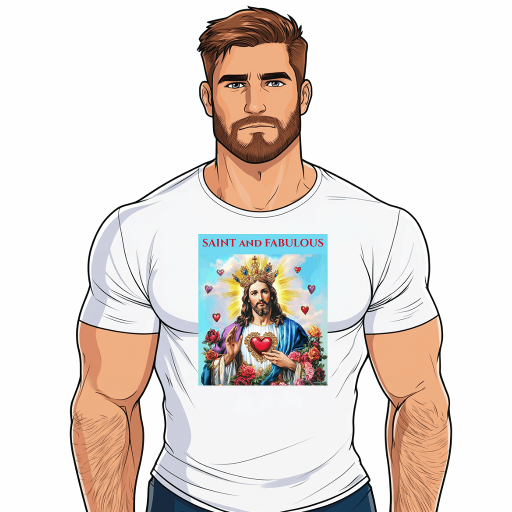 t shirt lgbt homme jesus