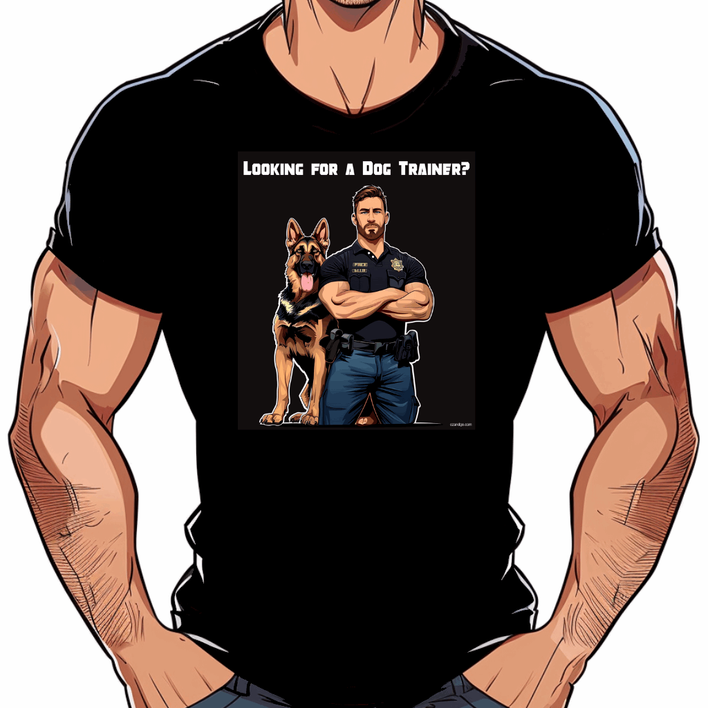 t shirt lgbt looking for a dog trainer noir