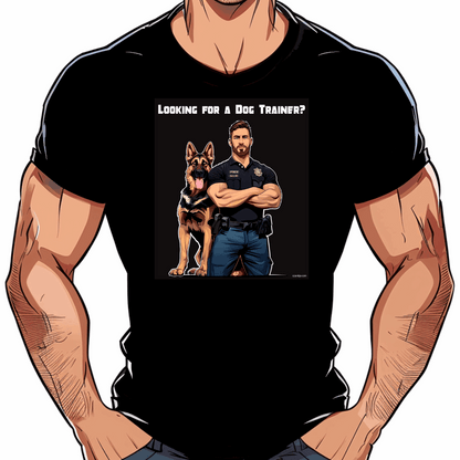 t shirt lgbt looking for a dog trainer noir
