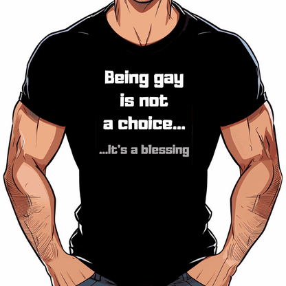t shirt lgbt sexy chance d'être gay