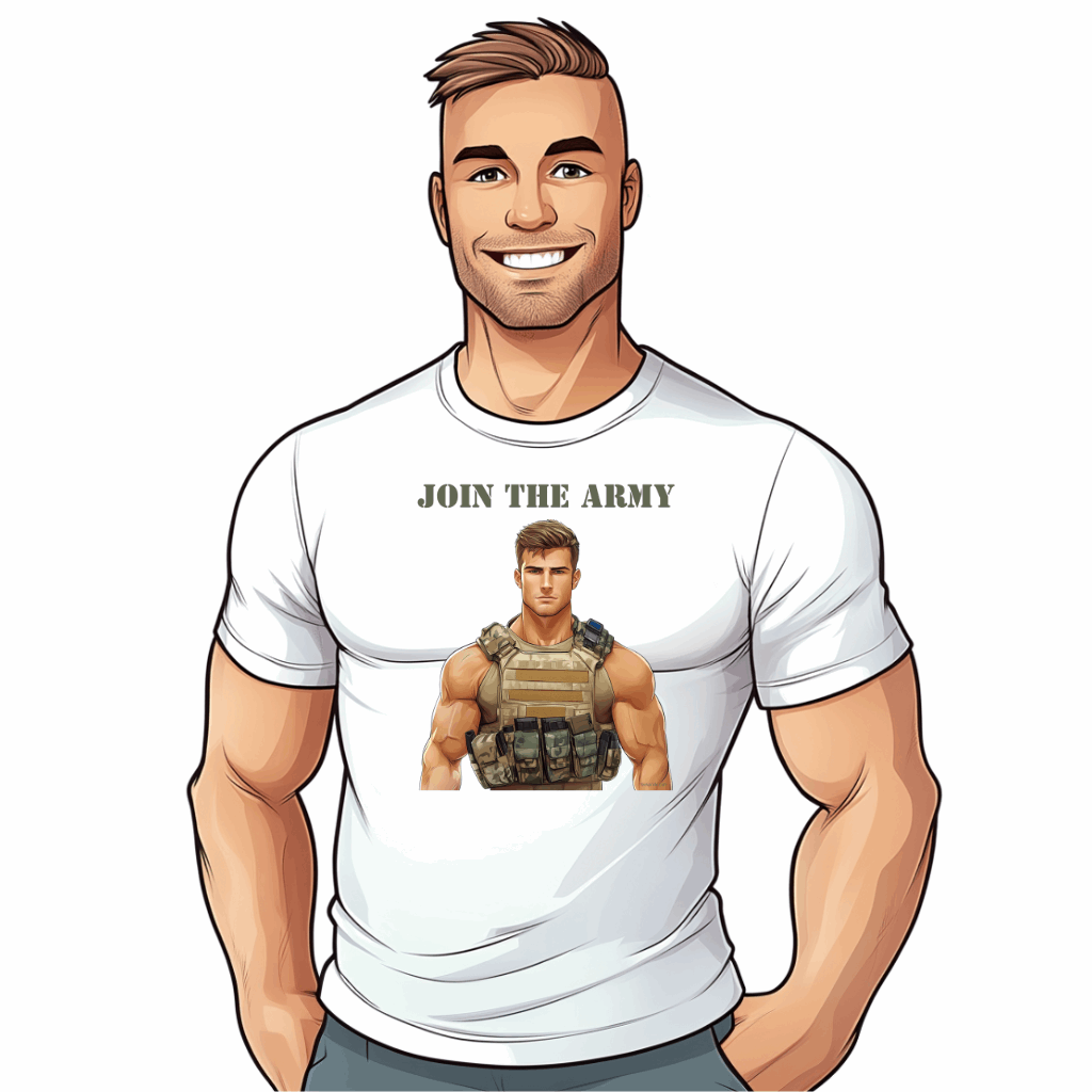t shirt militaire gay