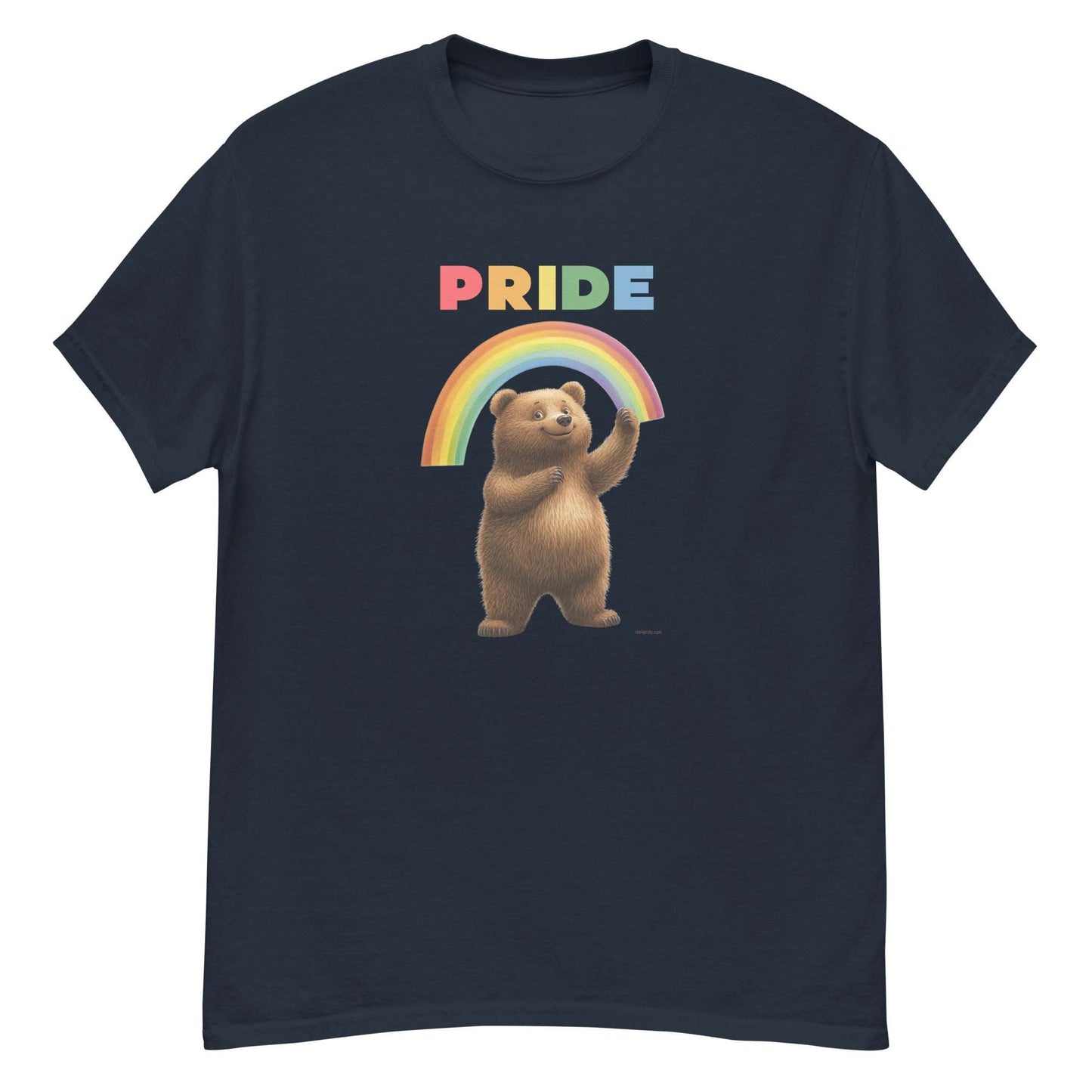 t-shirt ours arc en ciel