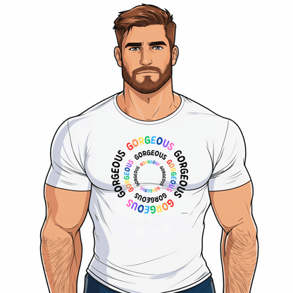 t shirt rainbow gorgeous