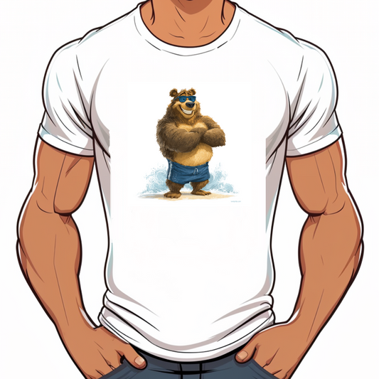 t-shirt Bear beach