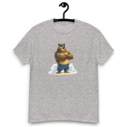 t-shirt Ours plage