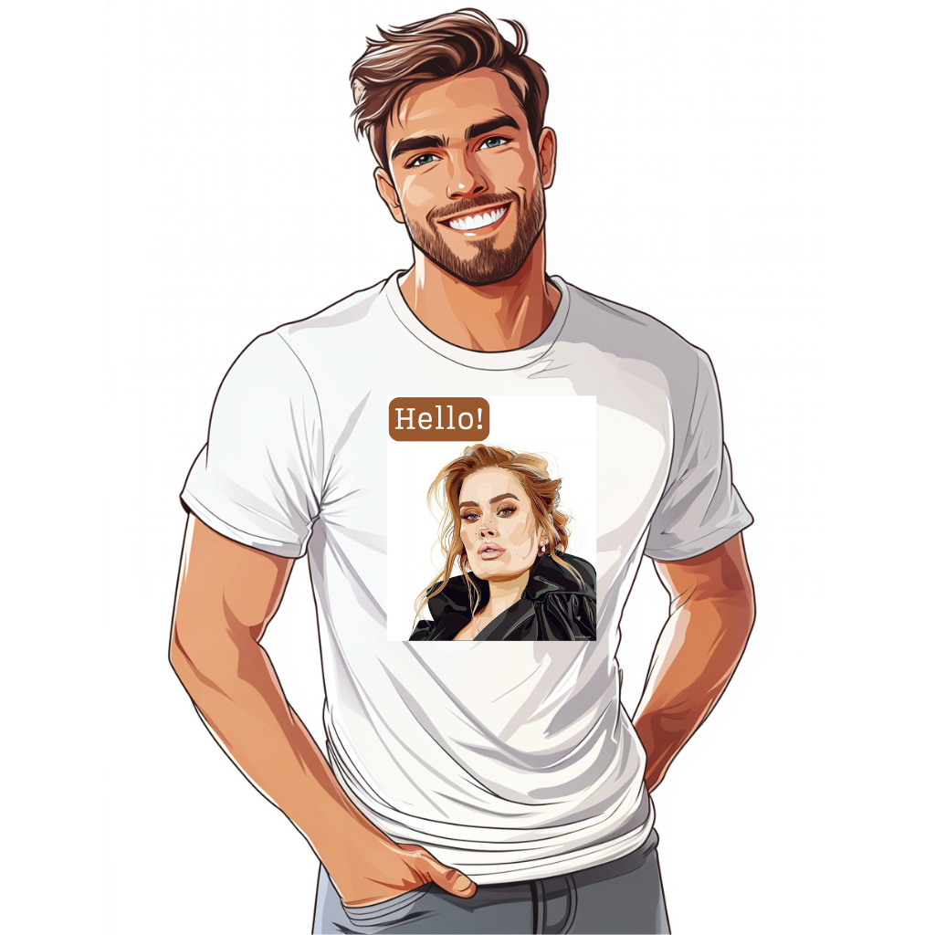 t-shirt adele gay hello