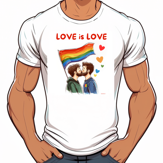 t-shirt amour gay
