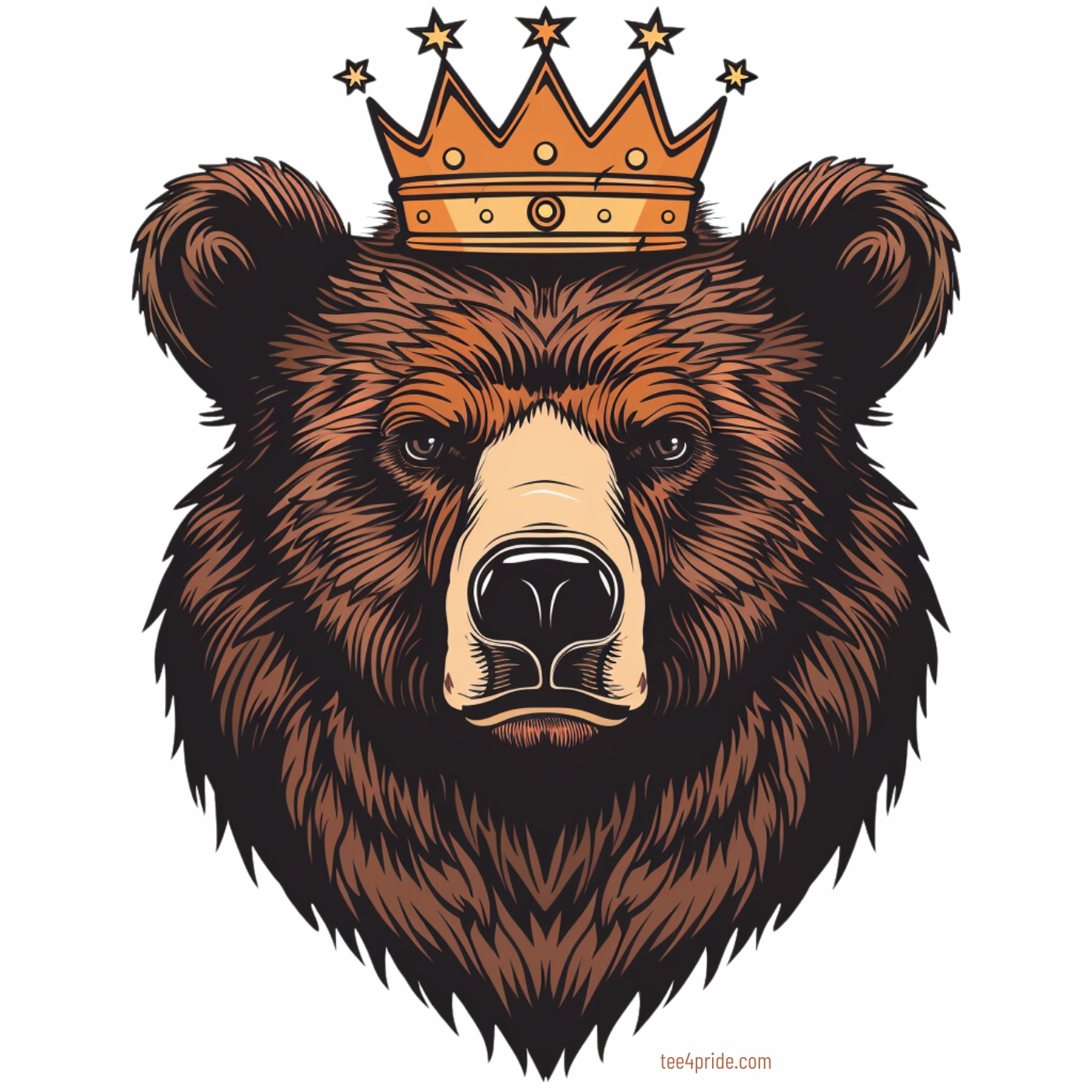 T-shirt Bear Gay "KING BEAR"