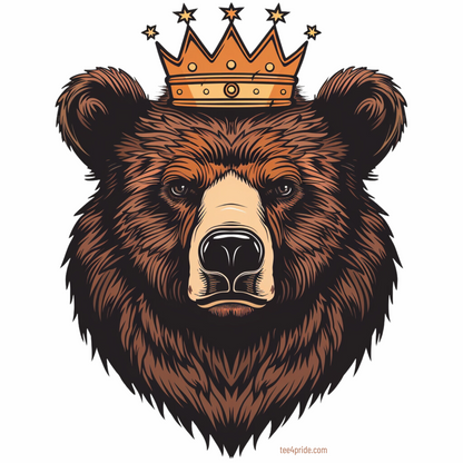 T-shirt Bear Gay "KING BEAR"