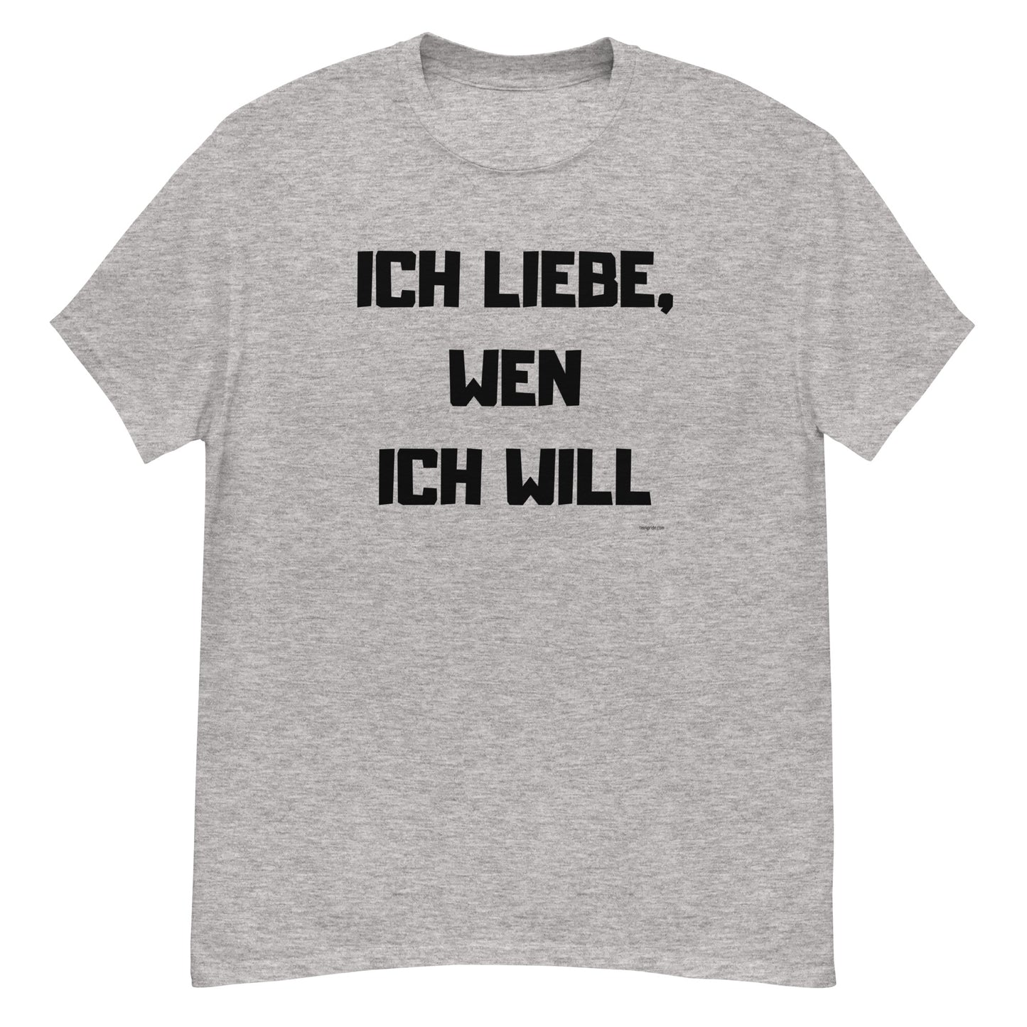 t-shirt gay j aime qui je veux en allemand